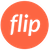 flip logo fin