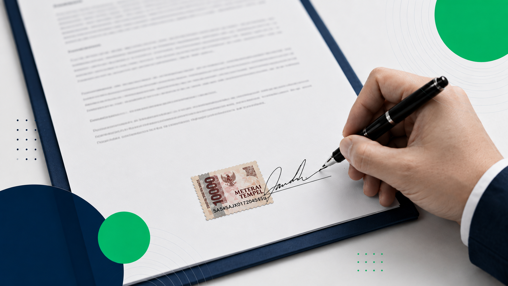 Contoh Tanda Tangan di Atas Meterai yang Sah untuk Dokumen Bisnis