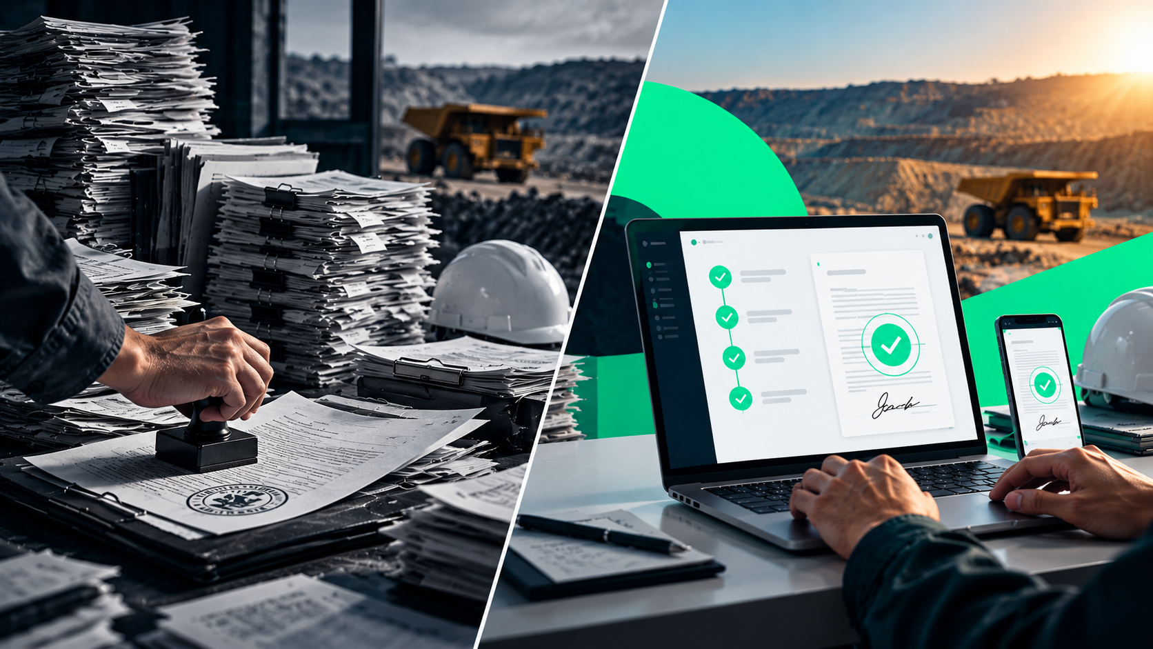 Mining Permit Records: Conventional vs Digital Approval Workflows