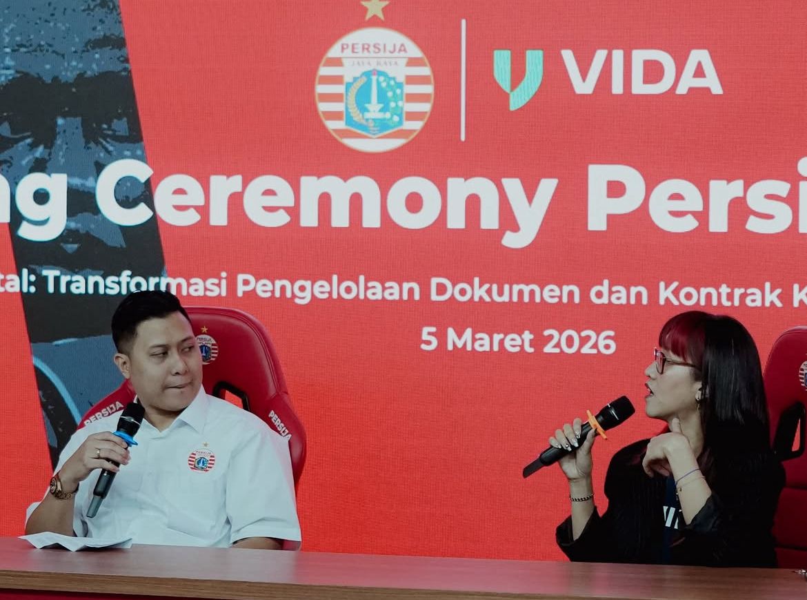 Semakin Efisien dan Aman, Persija Gandeng VIDA untuk Digitalisasi Proses Administrasi