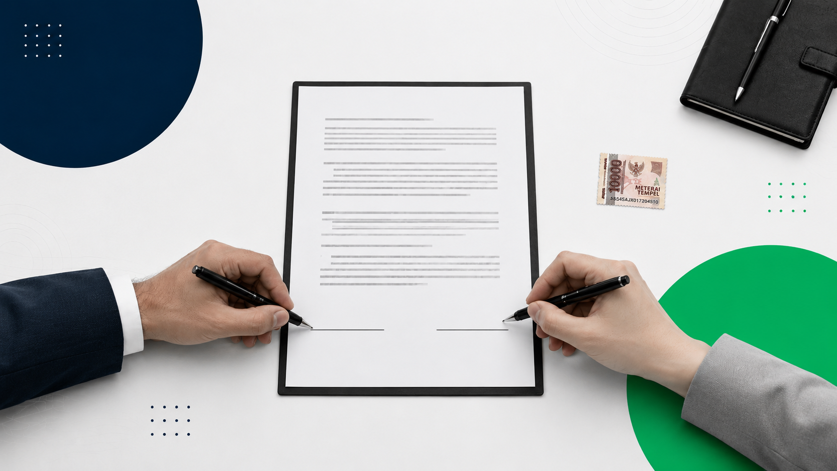 Pihak yang Wajib Tanda Tangan di Meterai dalam Kontrak Bisnis